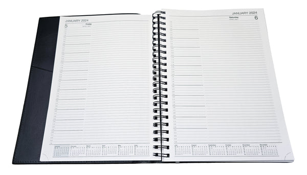 DIARY - DAY TO PAGE A4 - AINSLEY WIRO BOUND