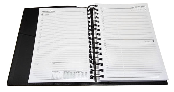 DIARY - DAY TO PAGE A5 - AINSLEY WIRO BOUND