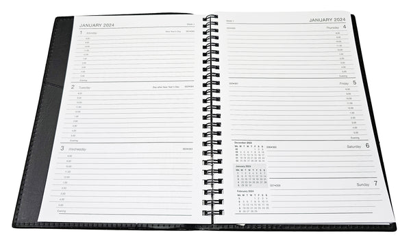 DIARY - WEEK TO VIEW A5 - AINSLEY WIRO BOUND