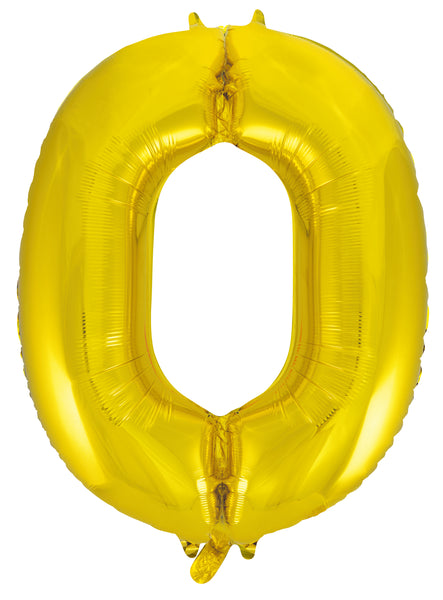 Giant Gold 86cm Helium Balloon Letters & Numbers