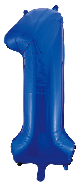 Giant Blue 86cm Helium Balloon Letters & Numbers
