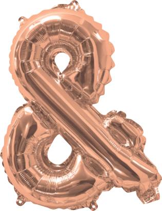 Giant Rose Gold 86cm Helium Balloon Numbers
