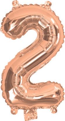 Giant Rose Gold 86cm Helium Balloon Numbers