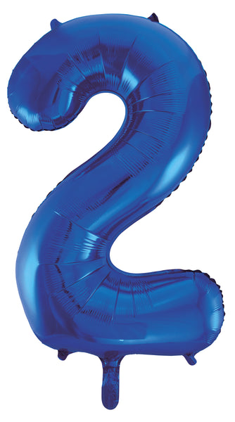 Giant Blue 86cm Helium Balloon Letters & Numbers