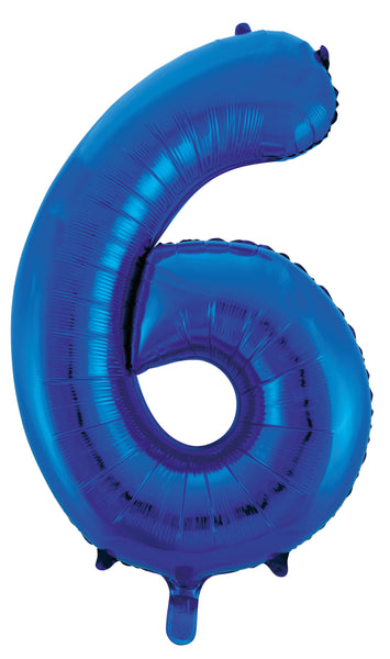 Giant Blue 86cm Helium Balloon Letters & Numbers