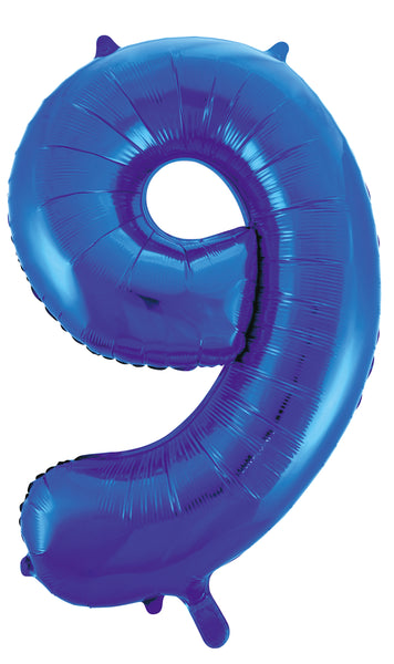 Giant Blue 86cm Helium Balloon Letters & Numbers