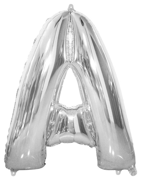 Giant Silver 86cm Helium Balloon Letters & Numbers