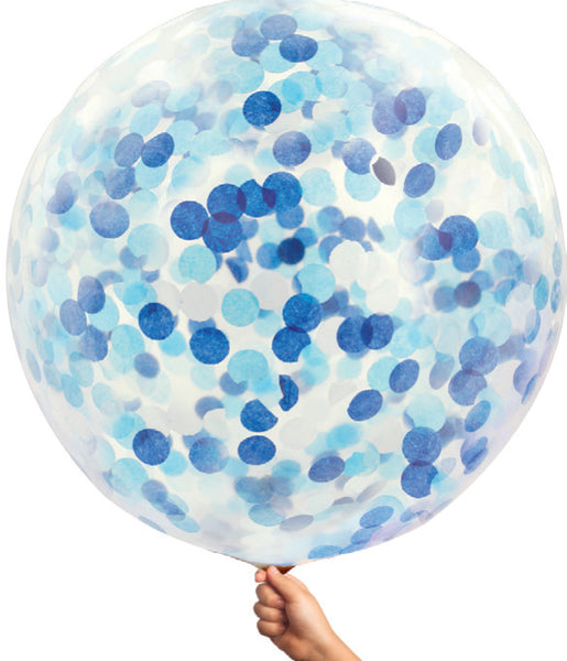 Confetti-Filled Round Giant 90cm Helium Balloons
