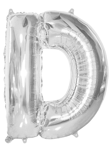 Giant Silver 86cm Helium Balloon Letters & Numbers