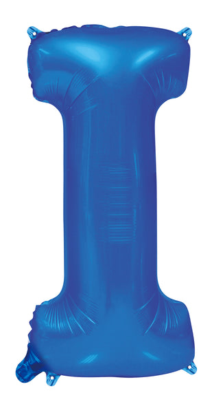 Giant Blue 86cm Helium Balloon Letters & Numbers