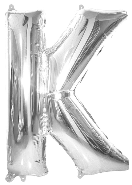 Giant Silver 86cm Helium Balloon Letters & Numbers