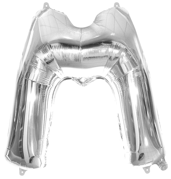 Giant Silver 86cm Helium Balloon Letters & Numbers