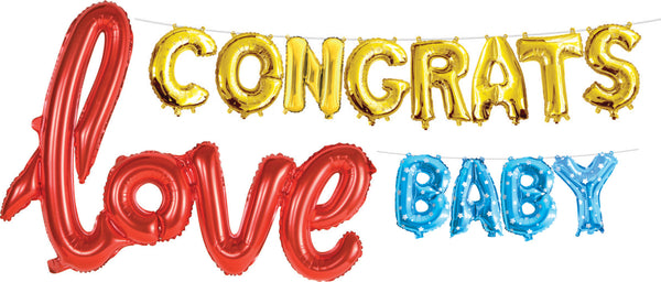 Special Message Banner 35cm Tall Balloons