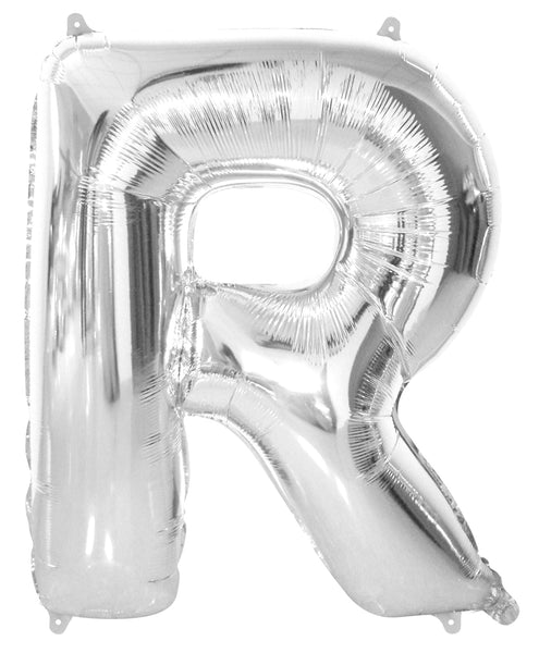 Giant Silver 86cm Helium Balloon Letters & Numbers