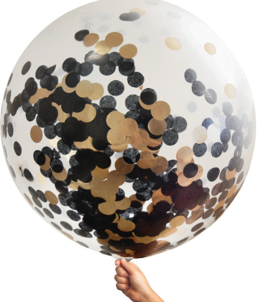 Confetti-Filled Round Giant 90cm Helium Balloons