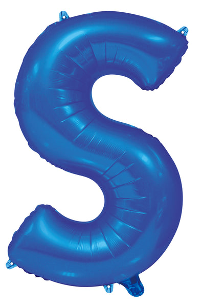 Giant Blue 86cm Helium Balloon Letters & Numbers