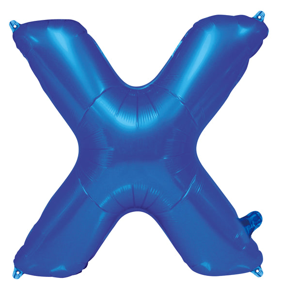Giant Blue 86cm Helium Balloon Letters & Numbers