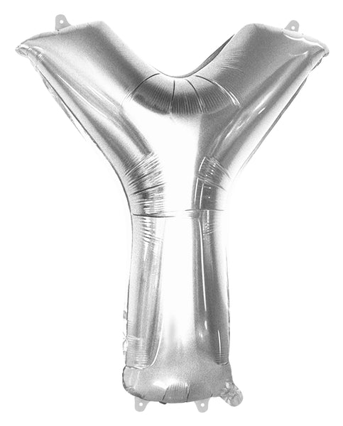 Giant Silver 86cm Helium Balloon Letters & Numbers