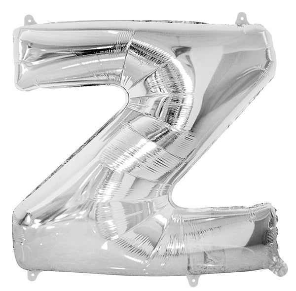 Giant Silver 86cm Helium Balloon Letters & Numbers