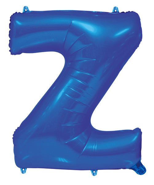 Giant Blue 86cm Helium Balloon Letters & Numbers